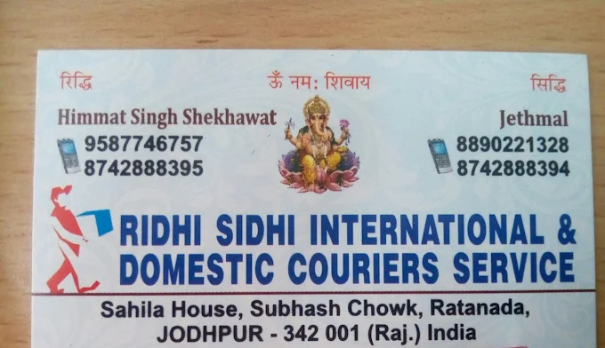 Ridhi Sidhi International & Domestic Couriers