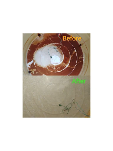 Purity water tank cleaning service.