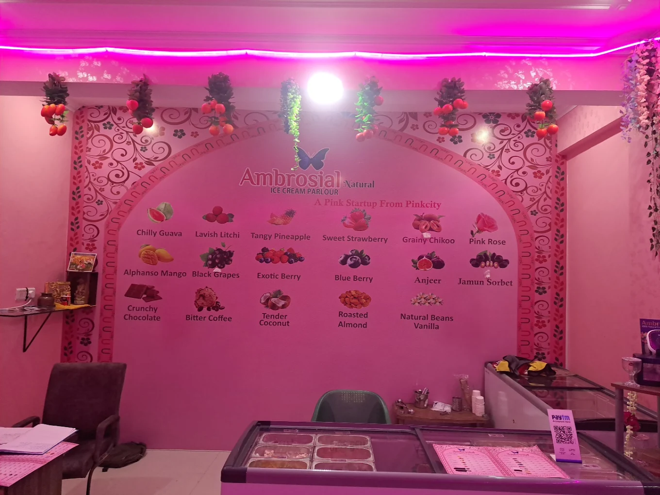 Ambrosial natural ice cream parlour