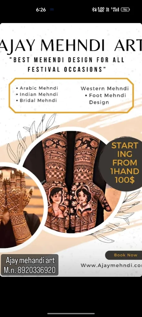 Ajay Mehandi Art