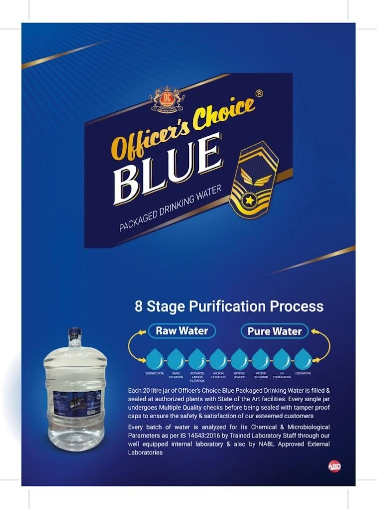 Officer choice blue Water Supplier