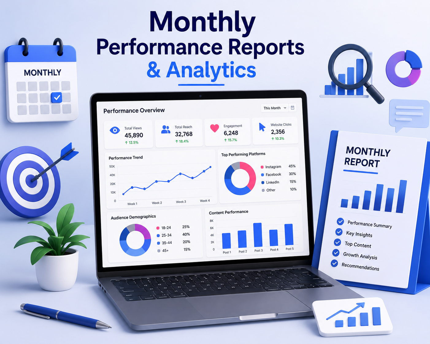 Monthly Performance Reports & Analytics Near Me
